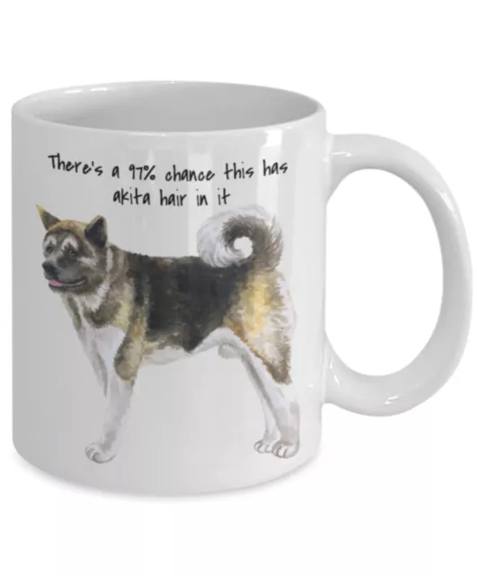 Akita Mug Funny Dog Hair Coffee Mug For Akita Lovers Dog Gift