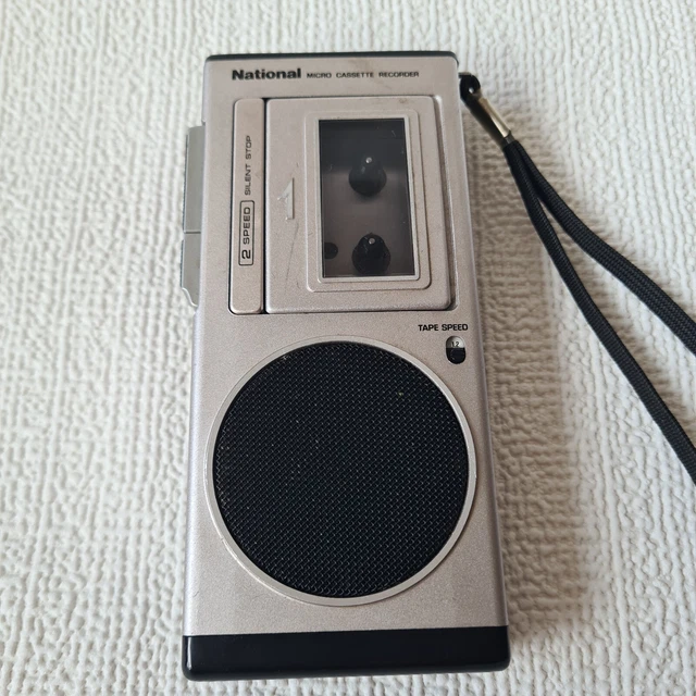 NATIONAL MICRO CASSETTE Tape Recorder RQ180 Panasonic Made in Japan 🇬🇧