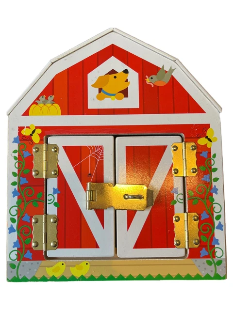 Melissa & Doug Steckpuzzle Haustiere – Holzspielzeug Mit Großen Knöpfen
