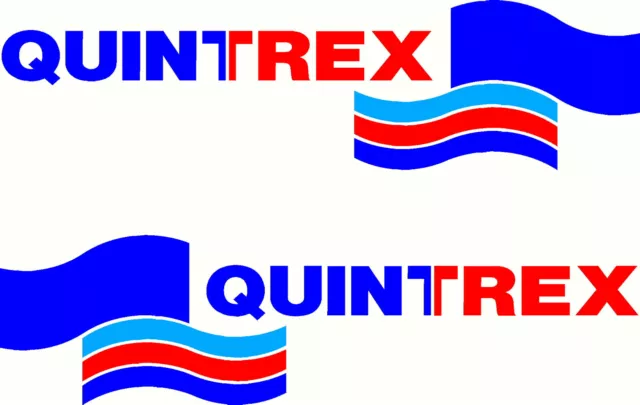 Quintrex, 3 Colour, Fishing, Boat, Mirrored Sticker Decal Set of 2