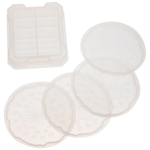 1 Set von Coaster Form Silicon Coaster Form Epoxidform DIY Tea Tassenmattenform