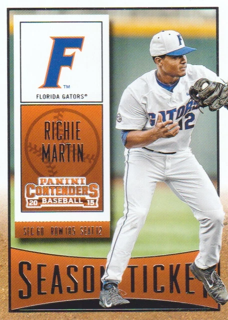2015 Panini Contenders Baseball #9 Richie Martin Florida Gators