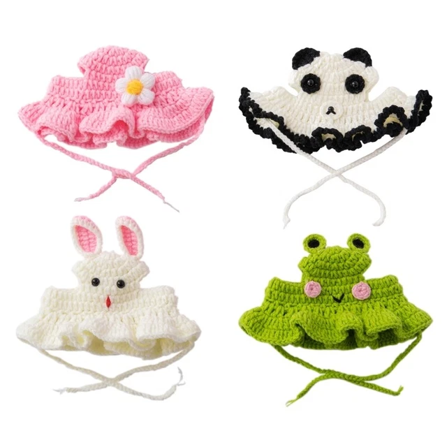 Cartoon Crochet Halloween Mischievous Dog Costume Hat Cute Festival  Hat