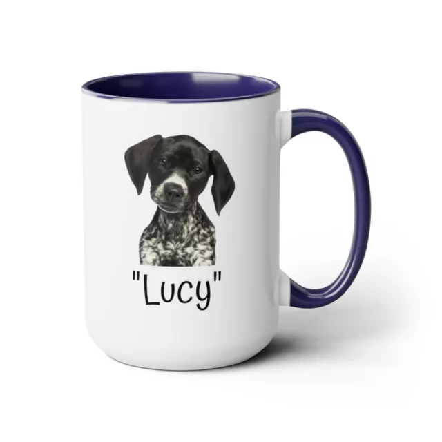 Ceramic Mug German Shorthaired Pointer Dog My Best Friend Coffee Two-Tone Mugs