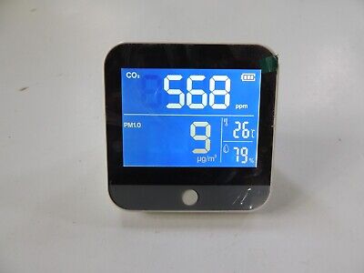 Air Quality Monitor Indoor, CO2 Detector, 6-in-1 Air Pollution Carbon Dioxide De