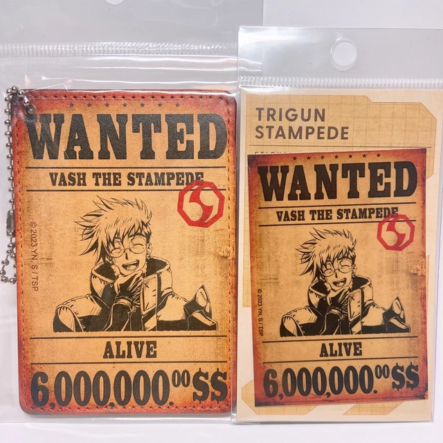 NEW TRIGUN STAMPEDE 2023 Pass Case Vash The Stampede Keychain TOHO