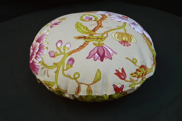 Flat Round Shape Cover*A-Grade Cotton Canvas Floor Seat Chair Cushion Case*Lf4