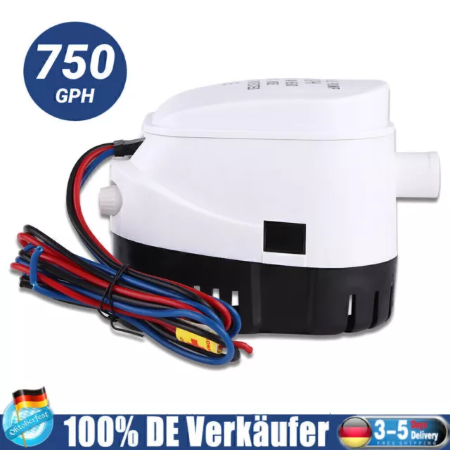 12V 750GPH Automatische Bilgepumpe-Lenzpumpe Bilgenpumpe Wasserpumpe Für Boot