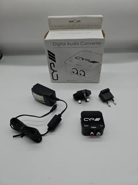 CYP AU-D3-192 Digital Audio  To Stereo Audio Converter (DAC) 192kHz
