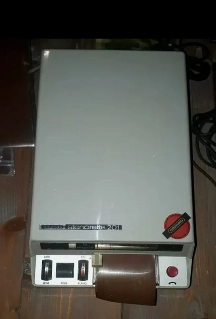 Dictaphone Grundig Stenorette 2000 Vintage - Lecteur/enregistreur Micro Cassette Noir