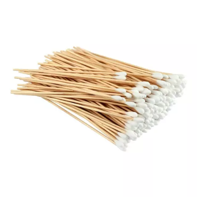 Extra Long Cotton Medical Swab 6" Wooden Handle Makeup Applicator Bud Swabs UK