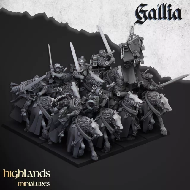 Miniaturas Gallia Questing Knights for Fantasy Wargaming de Highland