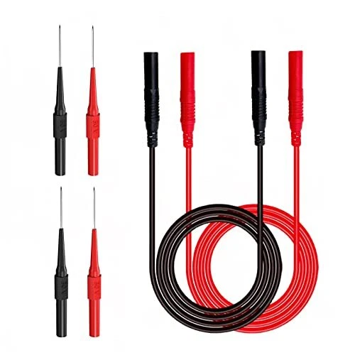 Multimeter Extended Test Leads Set2PCS 4mm Banana Plug Connectors Meter Leads...