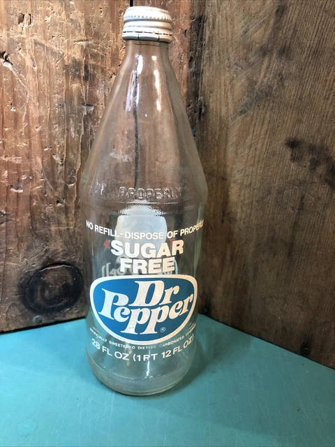 Vintage Sugar Free Dr. Pepper Liberty Bell Bicentennial 28 oz Promotional Bottle