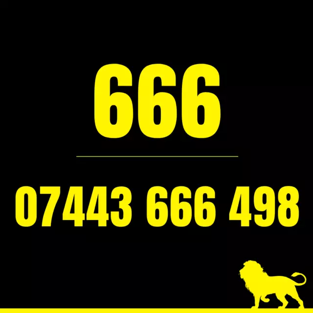 666 - Vip Gold Number Mobile Simcard - Easy Unique Business Phone Sim Card