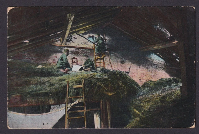 Ansichtskarte Militaria Kriegsbilder aus dem Westen Beobachtungsposten in einer