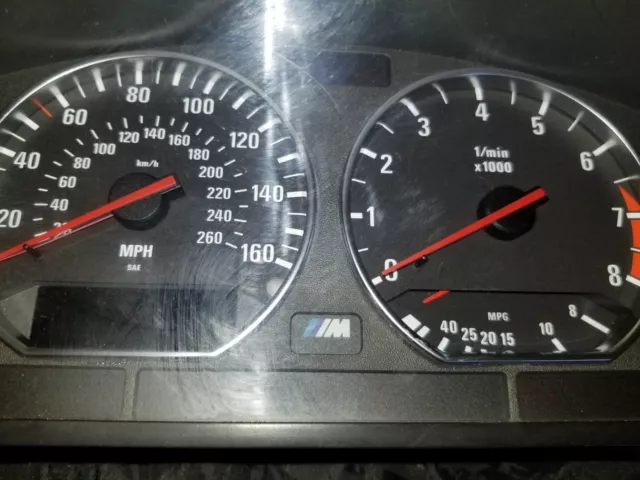OEM BMW E36 M3 3.2L S52 Instrument Gauge Cluster OBD2 MPH CHECK CONTROL DISPLAY OEM BMW E36 M3 3.2L S52 Instrument Gauge Cluster OBD2 MPH CHECK CONTROL DISPLAY
