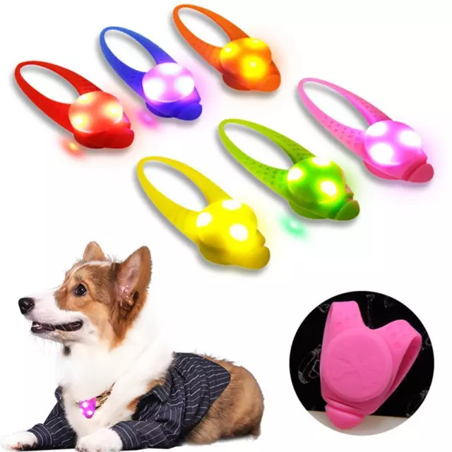 LED Pet Dog Puppy Waterproof Pendant Tag Collar Night Sale Safety Flashing Y7R0