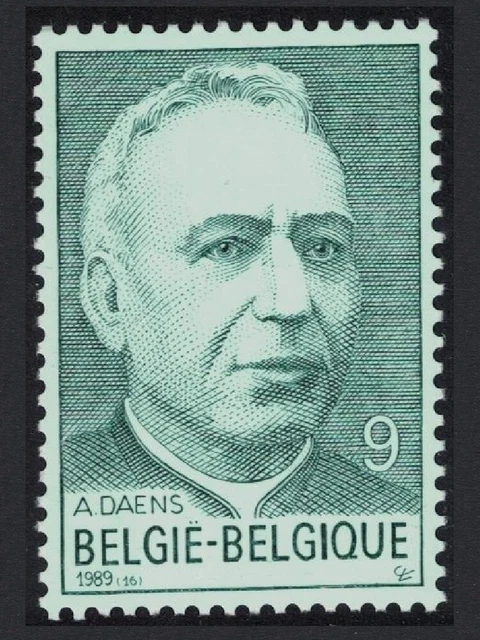 BELGIUM 150TH BIRTH Anniversary of Fr Adolf Daens social reformer 1989 ...