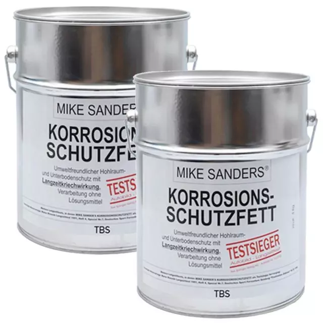 Mike Sanders Korrosionsschutzfett 1,5 kg (2x750g) "weiche Mischung" Rostschutz