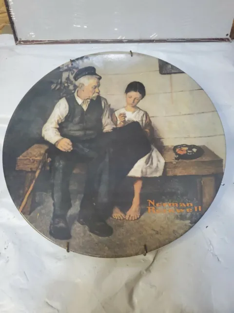 The Lighthouse Keeper's Daughter Norman Rockwell 1979 Ltd Ed Knowles Plate 11794