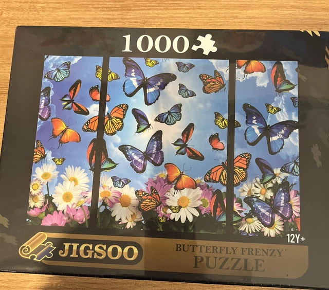 1000 Piece Jigsaw Puzzle 3 Sections Puzzle for Adults w Peel & Stick Savers NEW