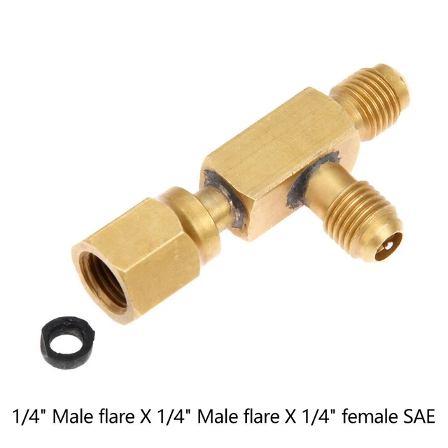 Utile adattatore tipo T a forma di T distributore vuoto profondo accessori 1/4X1/4X1/4X1/4\"