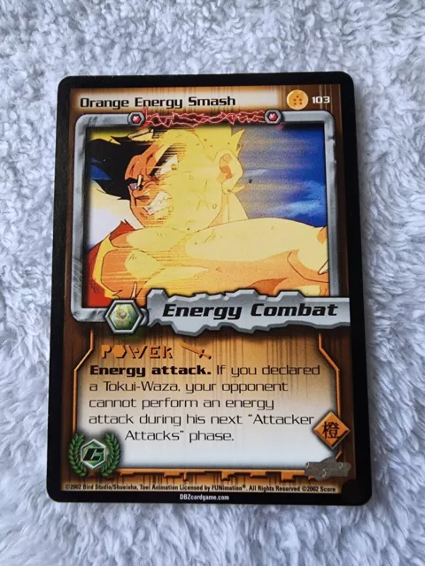 DBZ Dragon Ball Z Orange Energy Smash 103 CCG Unlimited Cell Games Saga LP-MP