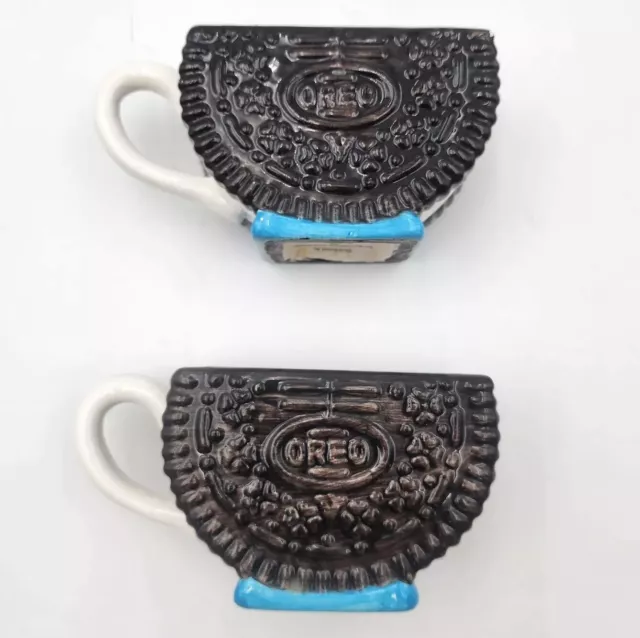 Vintage Nabisco Classics Collection Orep Cookie Figural 3" Mugs Set Of 2