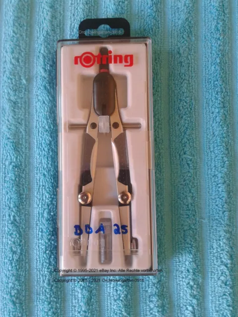 Rotring Zirkel COMPACT Schnellverstellzirkel, Ø 360 mm, 170 mm, silber.