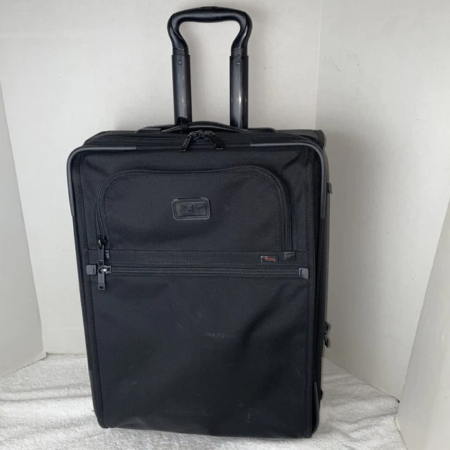 Tumi FrequentFlyer zippered expandable carry on suitcase Ballistic Nylon 21x14x9