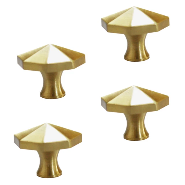 4 Pcs/ Cabinet Knobs Copper Drawer Handle Vintage Decor 2