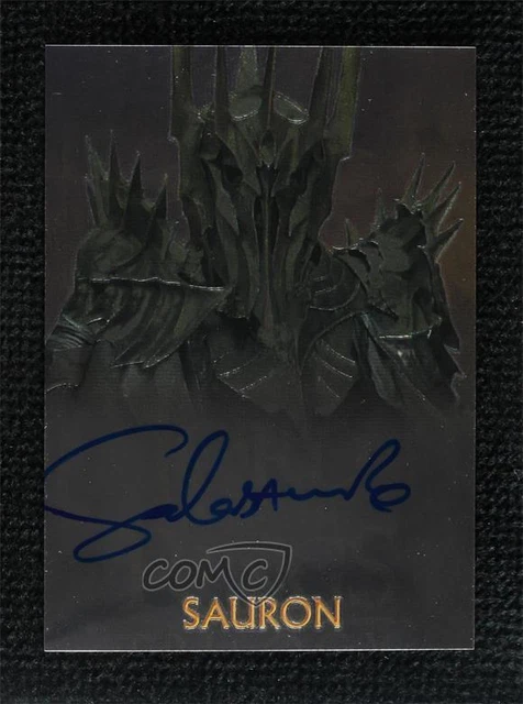 2004 Topps Chrome The Lord of Rings Trilogy Sala Baker Sauron as Auto 10a3