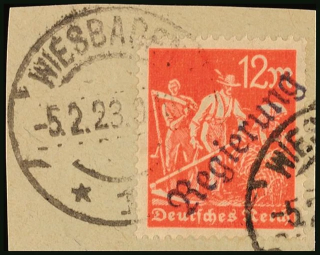 11374) Kontrollaufdrucke Wiesbaden 11IIa Fotobefund Tworek BPP MI. 140,-