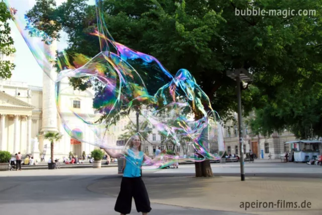 Bubble Sticks für Riesenseifenblasen - Stäbe mit Schnur in 25 Farben - Größe S - 2