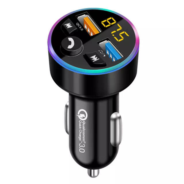 Bluetooth FM Transmitter5.0,Auto Radio Adapter  LED Display Freisprechen Car Kit