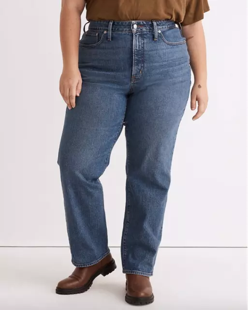 Madewell 16W The Plus Curvy Perfect Vintage Straight Jean in Mayfield Wash