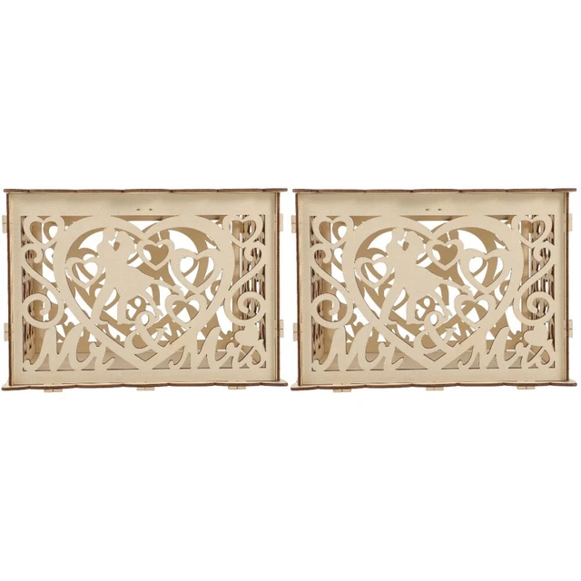 2x Busta Keepsake Keepsake Box Carte Scatola Busta Matrimonio per Conservazione Matrimonio