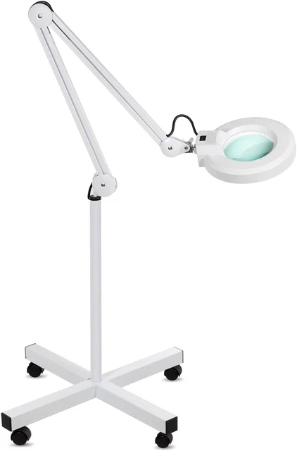 LENTE 5 DIOTTRIE LAMPADA D'INGRANDIMENTO CON STATIVO, LUCE FREDDA BIANCA per EST