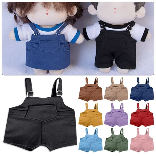 20cm Doll Clothes Multi Color Denim Pants Accessories Doll Overalls  Idol Doll