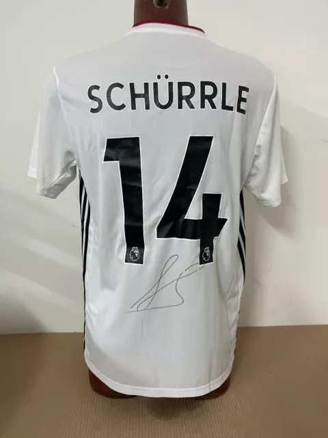 Maglia Fulham Schurrle Shirt Jersey No Match Worn Vintage Signed Coa