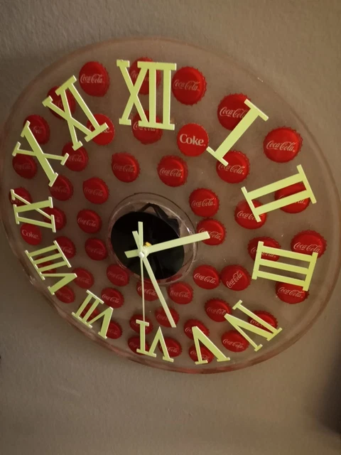 Coca Cola Bottle Cap Resin Clock