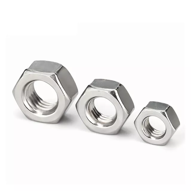 Metric Stainless Steel Hex Nuts DIN 934 M1 M2 M3 M4 M5 M6 M8 M10 M12 M14 - M64