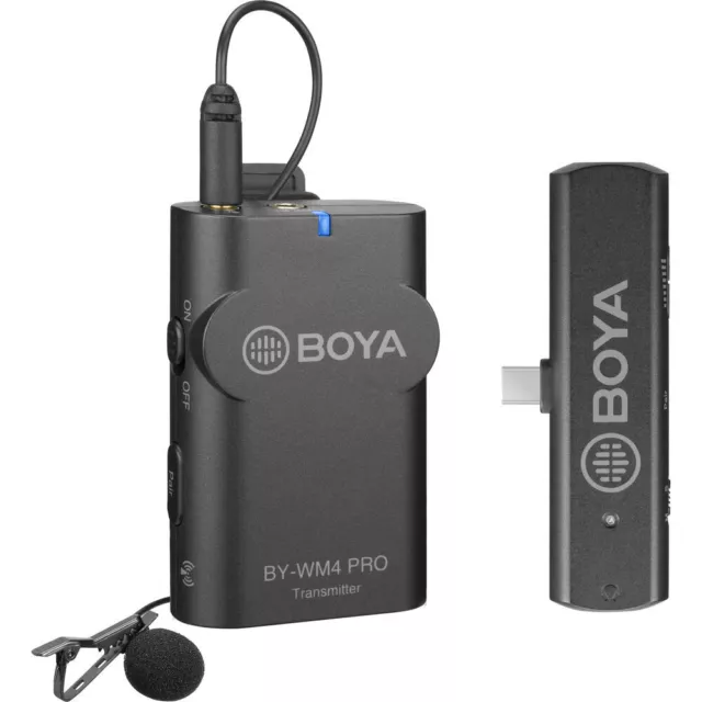 BOYA BY-WM4 PRO-K5 Microphone cravate sans fil pour appareils USB-C (2,4 GHz)