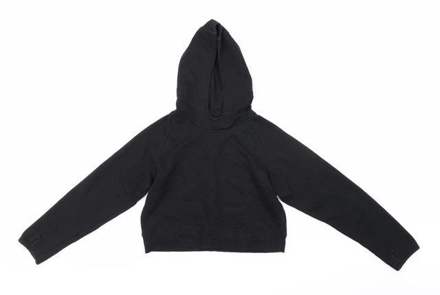 USA Pro Girls Black  Cotton Pullover Hoodie Size 13 Years