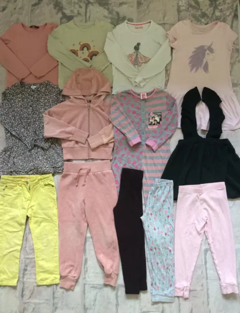 Girls Clothes Bundle 6-7 Years Dress Tops Leggings H&M M&S TU George Etc