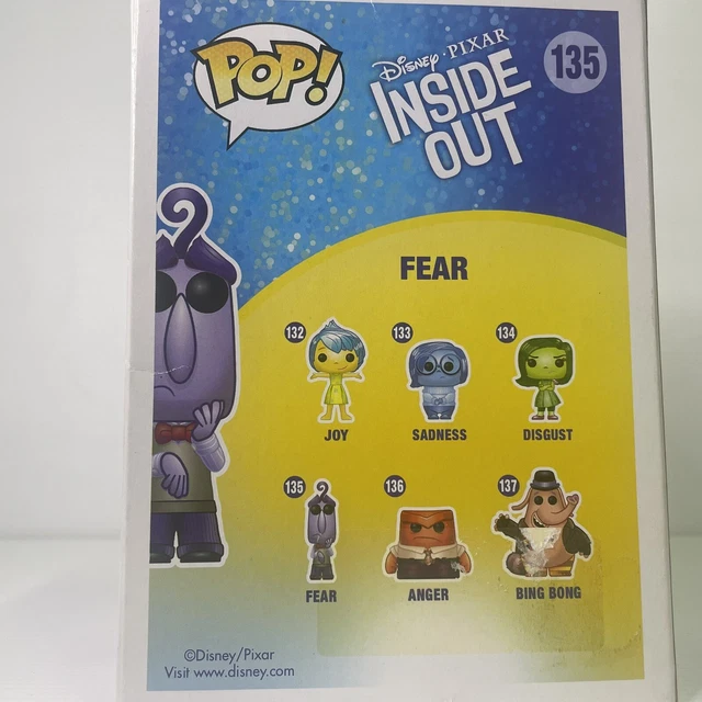 Disney Pixar Inside Out Fear Funko POP Vinyl Figure 135 2