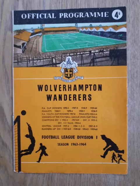 Wolverhampton Wanderers v Rotherham United - FA Cup 4th Round Programme 30/01/65