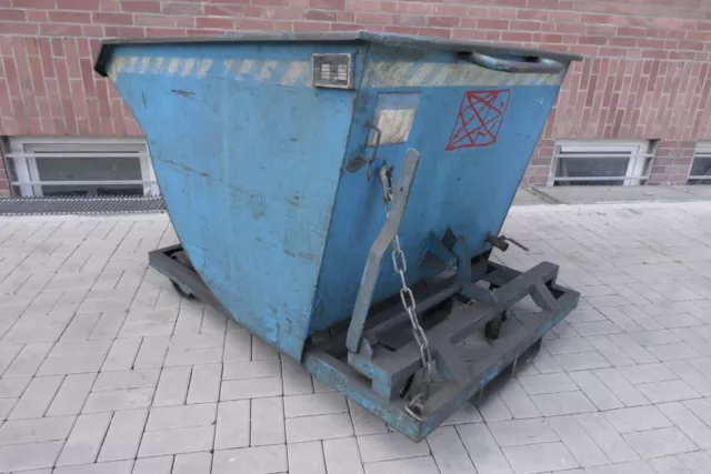 Carrello carrello elevatore cassone ribaltabile contenitore ribaltabile trasloco truciolare SKM75 0,75cbm 40511