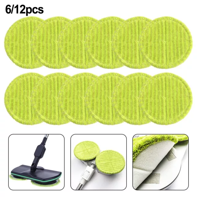 Round Wrapping Green Mopping Cloth 16cm Electric Mop Replacement Parts Cloth